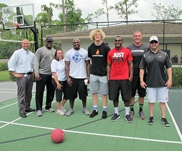 David Lawrence Centers    Residential and Inpatient Clients Get Physical and Inspired During Recent Visit from NFL Players