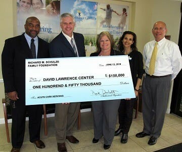 Schulze Family Foundation Awards David Lawrence Centers    $150,000 Grant for Acute Care Service Enhancements
